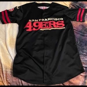 Custom 49ers Super Bowl baseball style jersey